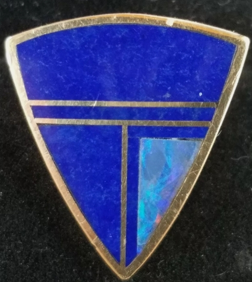 Earrings 14k Gold Opal Lapis Ray Tracey. - Picture 7 of 12